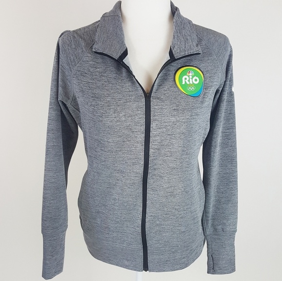 Nike Jackets & Blazers - RARE Nike Rio 2016 Olympics Jacket Dri-Fit M Gray